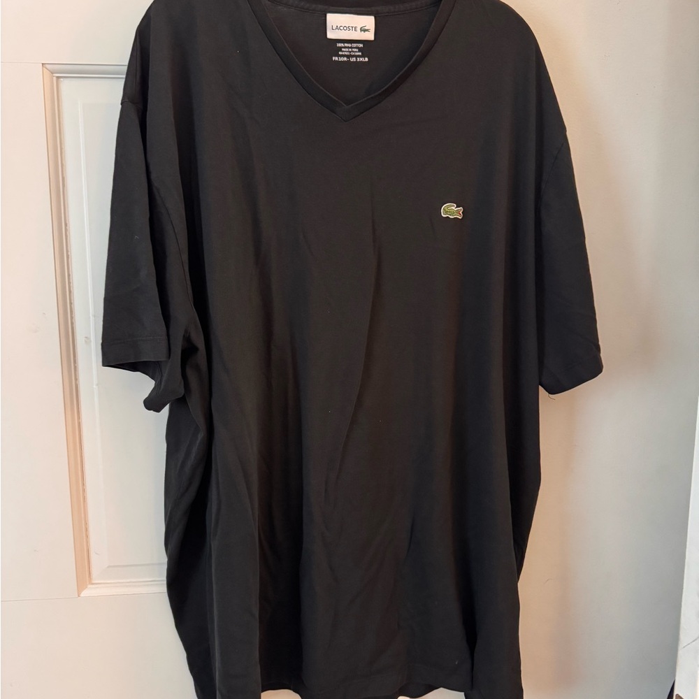 Lacoste Black Short Sleeve Tee